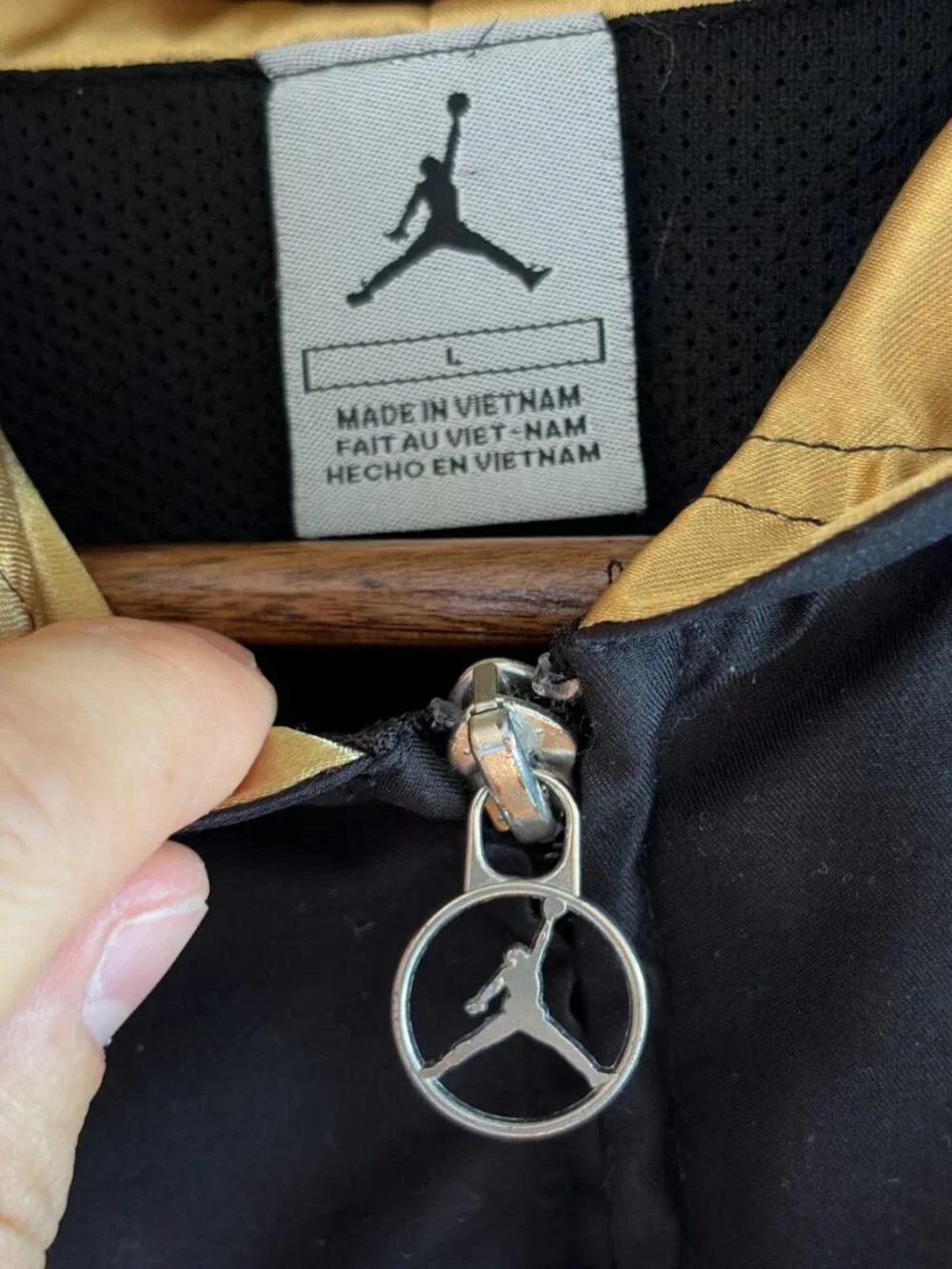 Jordan black windbreaker